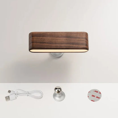 360° Wireless Wooden Lamp