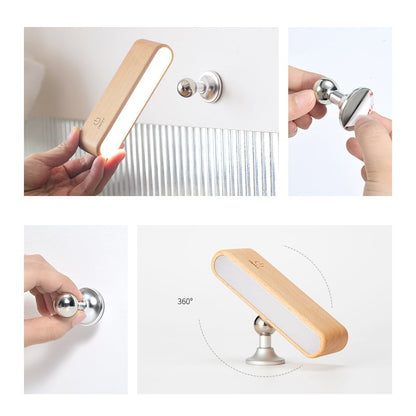 360° Wireless Wooden Lamp